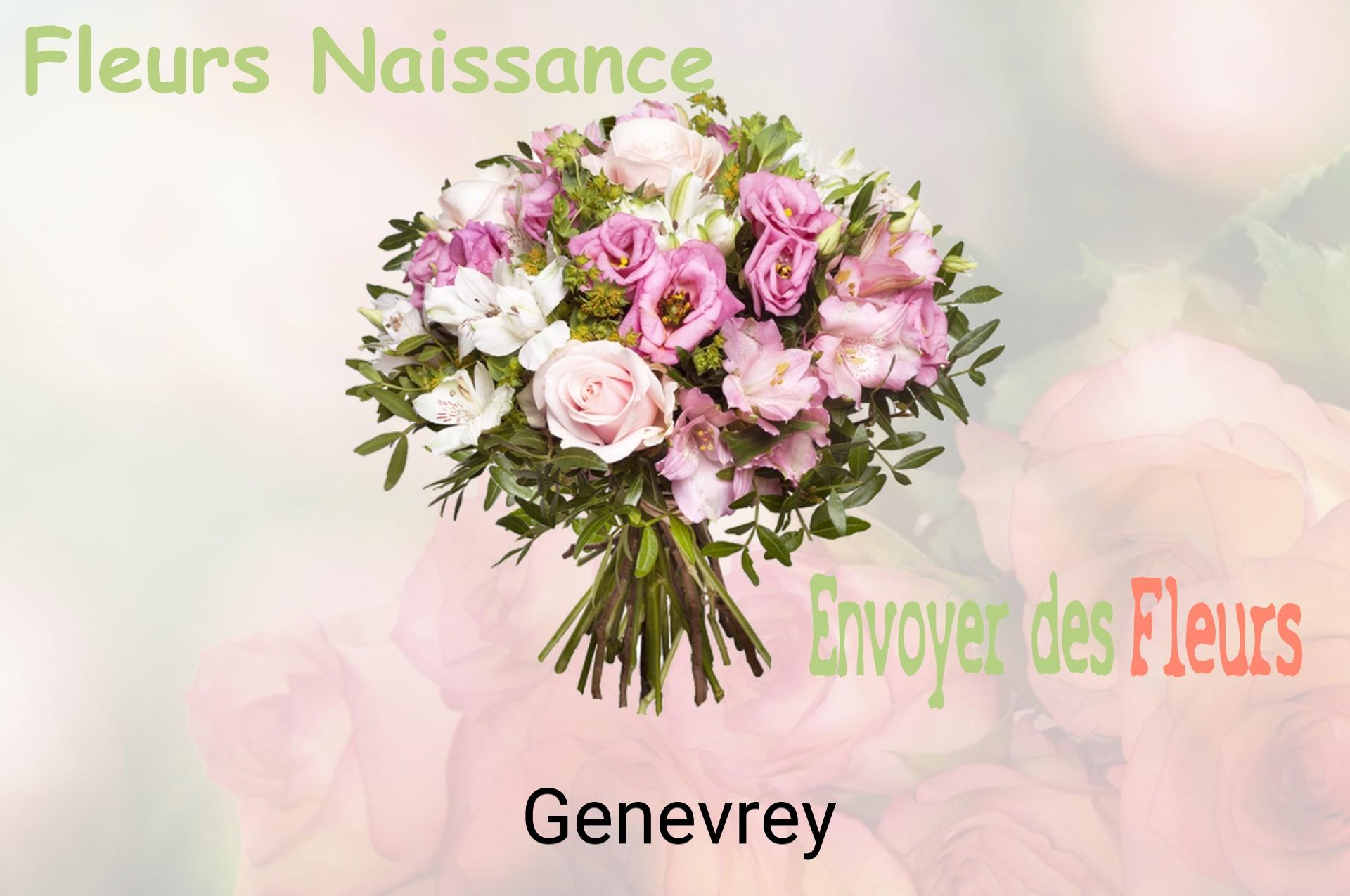 Bouquet de fleurs de naissance livré à Genevrey