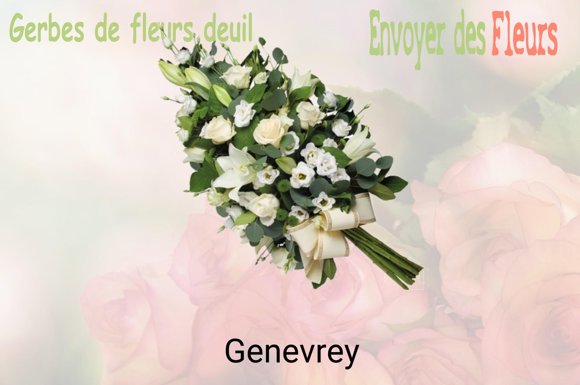 Gerbe de fleurs de deuil livrée à Genevrey